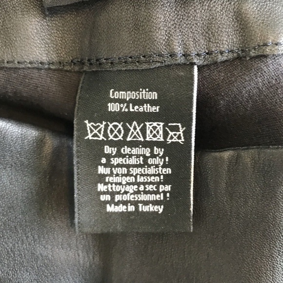 Jarbo CATERINA ANKLE STRAIGHT LEG PANT IN STRETCH LEATHER Size 32 Eu 2-4 Us - Picture 13 of 16